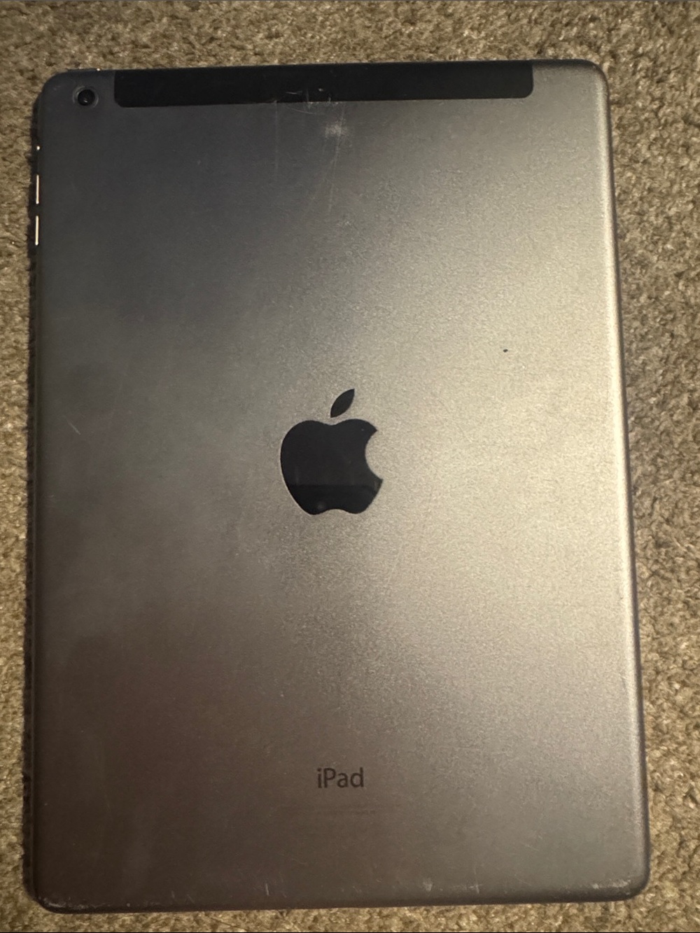 Apple iPad in Space Gray with Black Apple Logo